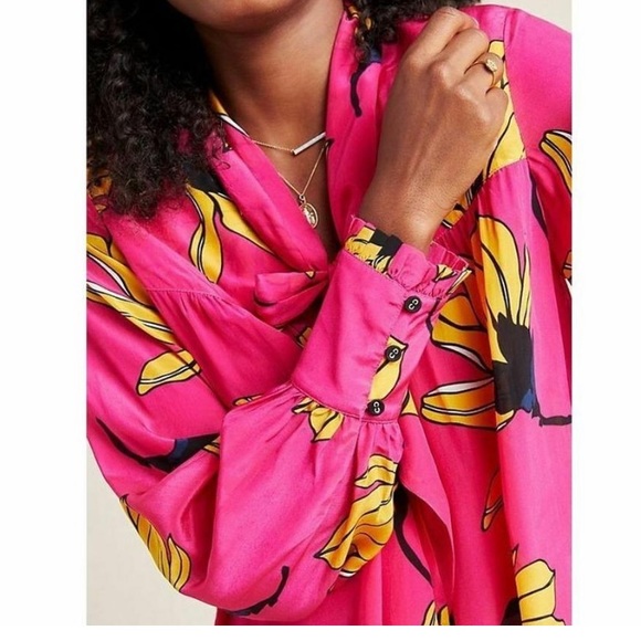 💕 Dhruv Kapoor Bright Pink Frida Top 💕 - Picture 5 of 14